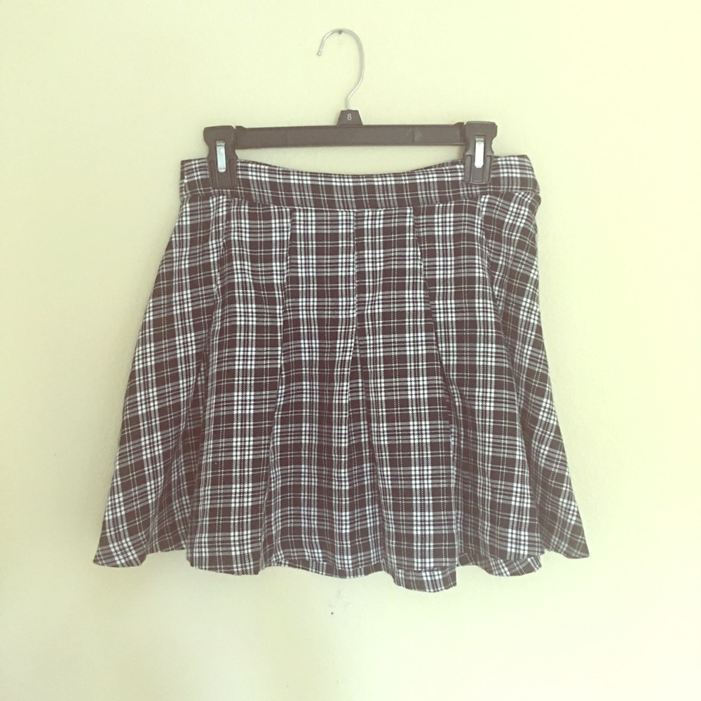 H&M plaid skirt